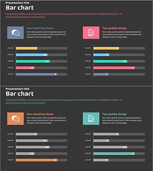경쟁사 및 시장 분석 슬라이드 – 분홍 & 청록 파워포인트 템플릿