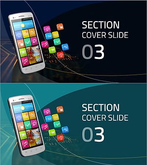 Mobile Template Section Slide – Cover Slide 03