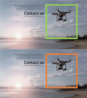 다이나믹 드론 회사개요 – 간결하고 스타일리시한 디자인