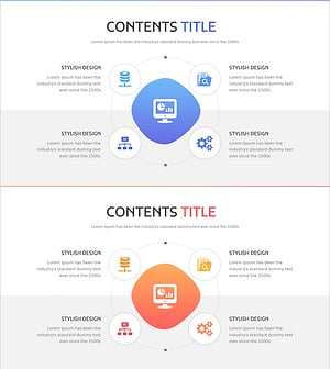 PC 데이터 분석 사업 영역 시각화 PPT – 클러스터 및 연결