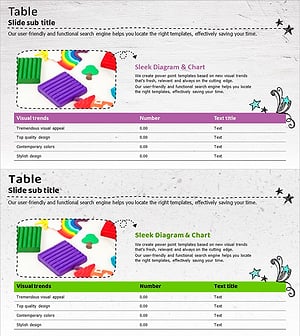 Toy Image and Table – Emphasizing Financial Planning