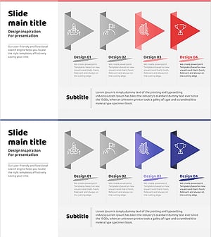 프로세스를 의사결하는 도전과 우승 다이어그램
