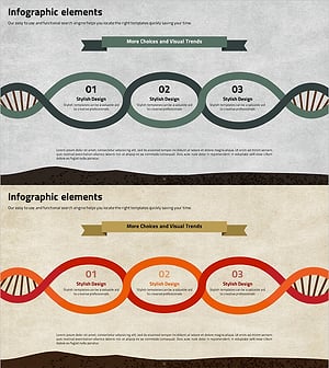 DNA 모양 연결 다이어그램