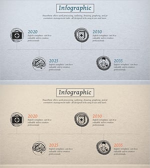 스케치 효과 의료 연혁 다이어그램 – 회사 소개 및 의료 역사