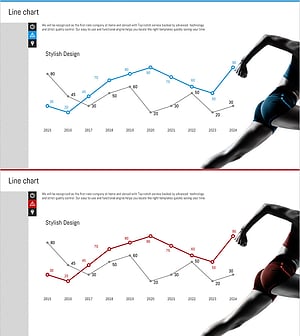 라인 차트를 활용한 성과 분석 – 도전과 성공의 길