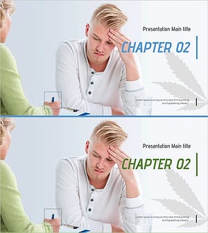 Worried Person Template Section – A Slide Conveying Concern