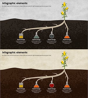 유전자변형 식품 성분 다이어그램 – 효과적 정보 전달
