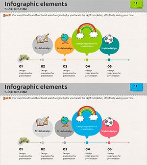 유아 콘텐츠 소개 인포그래픽 – 명확한 전달을 위한 슬라이드