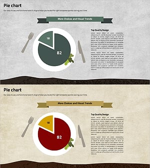Plate Shape Pie Circle Graph – Visualizing Marketing Strategy