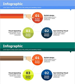 사업비전 및 서비스 추진 방향 – 시각적으로 매력적인 인포그래픽 슬라이드