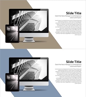 PC Mockup Slide for Business Service Introduction