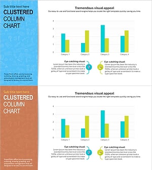 경쟁 비교 그린 청록 그래프 – 경쟁 우위를 강조한 슬라이드
