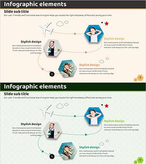 선형 인포그래픽 로드맵과 텍스트 - 사업추진 전략을 시각화