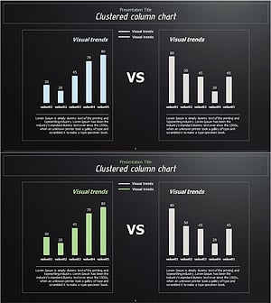 비교분석 세로 막대 그래프 – 시장 분석을 통한 경쟁 우위