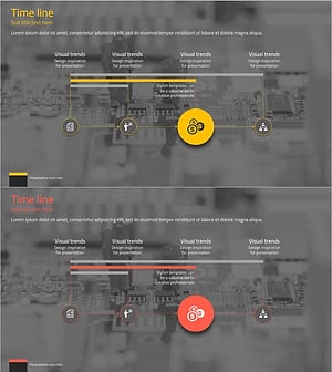 기술 서비스 추진 계획 및 프로세스 – 선형 흐름 다이어그램