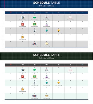 스쿨 일정표 스티커 – 효과적인 사업 추진 계획