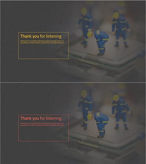 기술 소개 프레젠테이션 엔딩표지