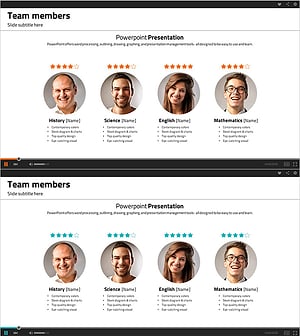 Team Introduction and Evaluation – Colorful Team Member Diagram