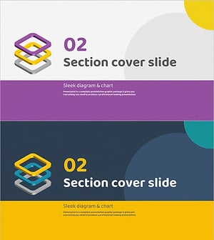 원형 일러스트 템플릿 간지 02 - 섹션 커버 슬라이드