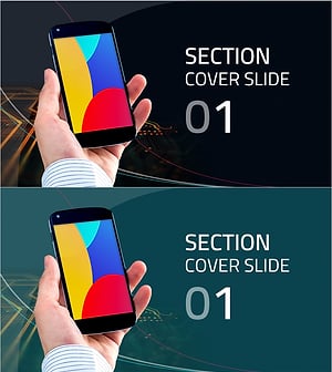 모바일 템플릿 간지 슬라이드 01 - 직관적인 디자인