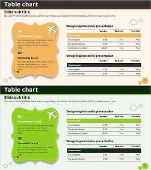 Two Comparative Table Charts – Market Analysis and Competitive Overview