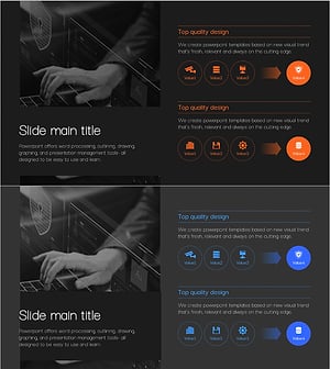 사이버 보안 서비스 차별화 전략 PPT 템플릿