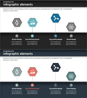 과학 사업 분야 슬라이드 – 스타일리시한 데이터 시각화