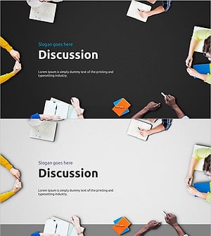 Discussion Template Main Cover – Effective Start to Communication