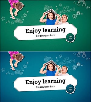 즐거운 학습 템플릿 표지