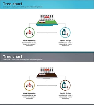의료 치료 설명에 대한 다이어그램 – 의료 분야의 전문성을 강조