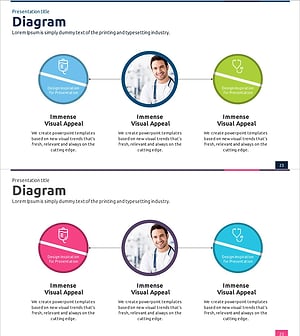 의료 서비스 소개 연결 다이어그램 – 클러스터 형식