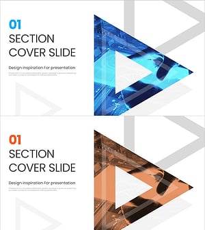 트라이앵글 네트워크 템플릿 간지 – 섹션 커버 슬라이드