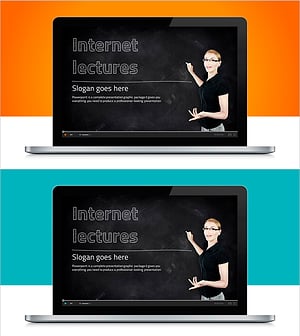 Laptop Internet Lecture Template Cover