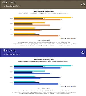 경쟁사 연도별 비교 분석 막대그래프 – 시장 분석 필수 도구