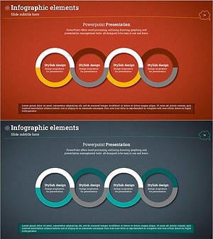 성과 및 체계 흐름 슬라이드 – 비즈니스 전략 시각화