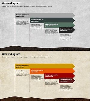 일정계획 화살표 다이어그램 – 사업추진 전략의 시각화