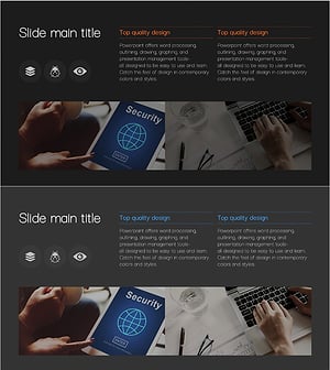 비즈니스 배경 개요 슬라이드 – 사업 비전과 전략 전달