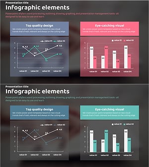 Market Status and Trends Visualized with Teal – A Modern Design Sample