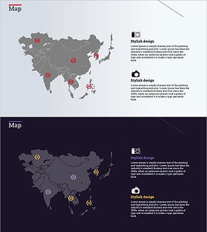 맵과 사진 아이콘으로 보는 타겟 시장 분석 – 매력과 기회