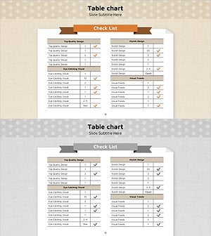 리본 테마 체크리스트 다이어그램