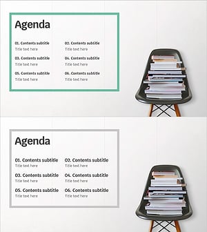 Book Shelf Template Table of Contents - Structured Content Presentation
