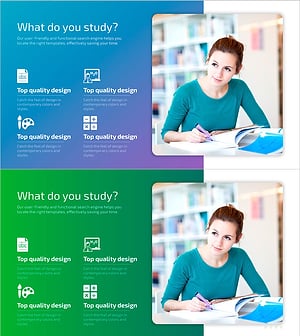 학생과 다양한 연구 주제를 시각화한 슬라이드
