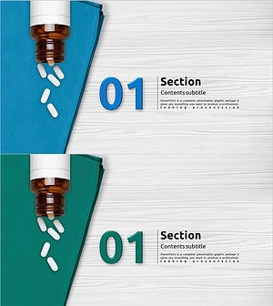 메디컬 수술 템플릿 간지 – 전문성과 신뢰를 담은 섹션 커버