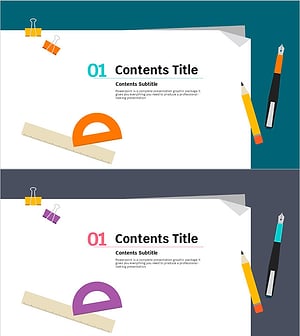 Manuscript Template Section - Professional Slide Design