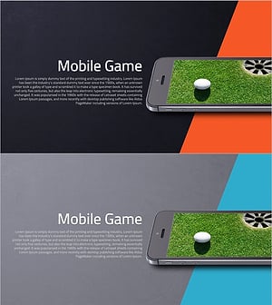 모바일 게임 소개 슬라이드 - 비즈니스와 창의성