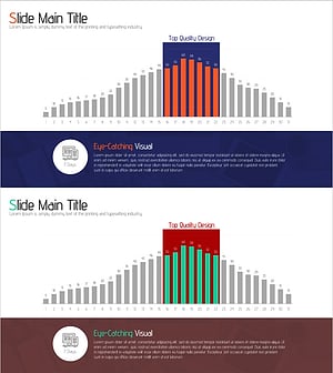 월 분석 막대그래프 차트 – 시장 및 경쟁사 분석에 적합