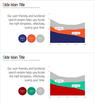 경쟁 비교 영역형 다이어그램 – 시장 우위를 한눈에