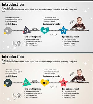 도형을 활용한 소개 슬라이드 – 명확성과 간결함