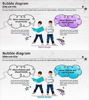 아이들과 함께하는 말풍선 슬라이드 – 고객 성공 사례