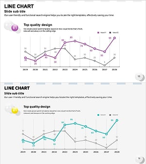 퍼플 청록 꺾은선 그래프 – 시장분석과 향후전망